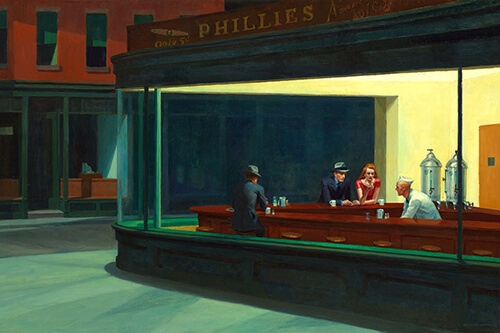 Nighthawks Tablosunda Neden Kapı Yok? Edward Hopper’ın Gece Kuşları Eserinin Hikâyesi