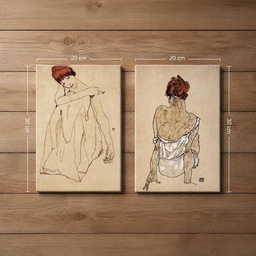 Egon Schiele 2 li Tablo Serisi - Kampanya